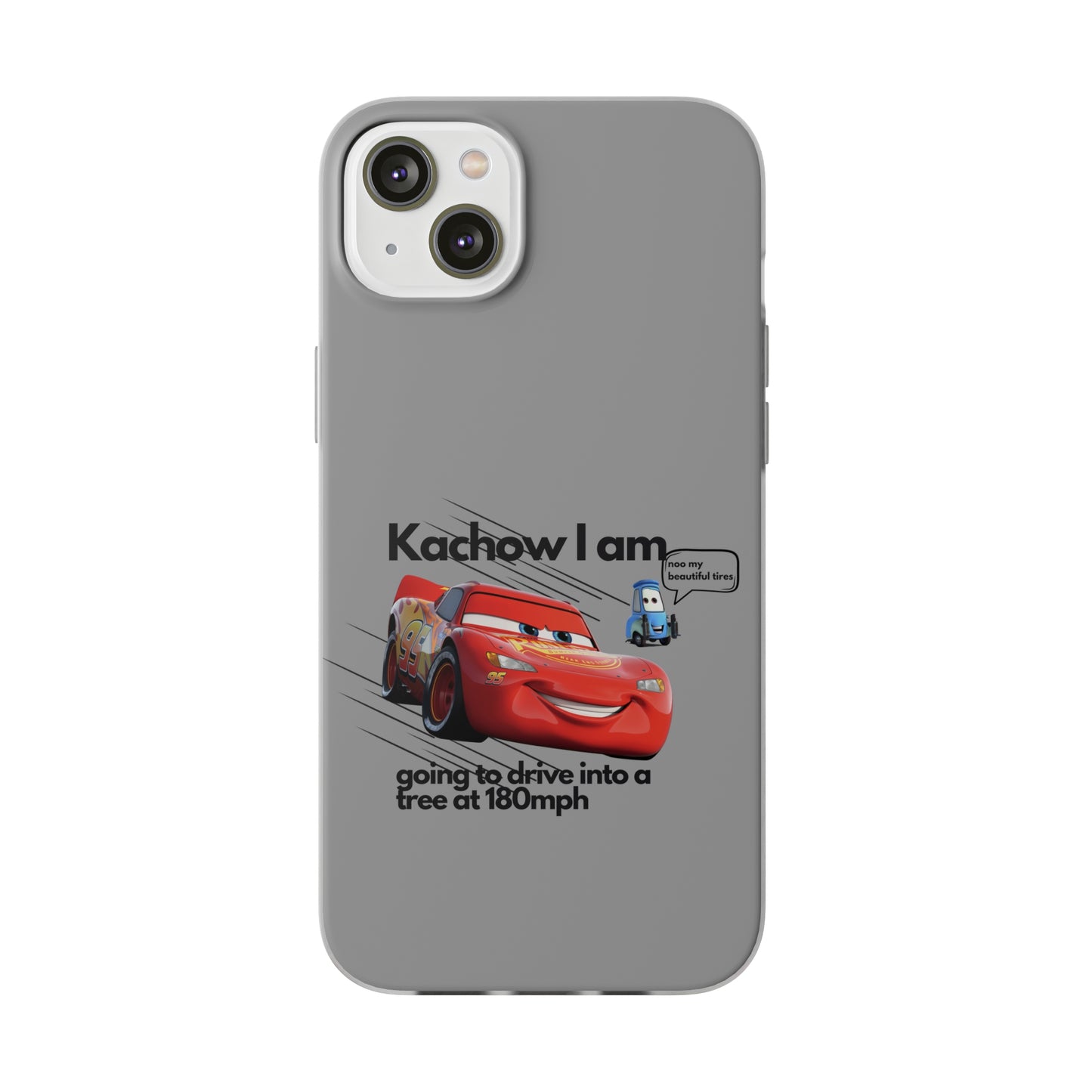 "Kachow into a tree" High Quality Phone Case