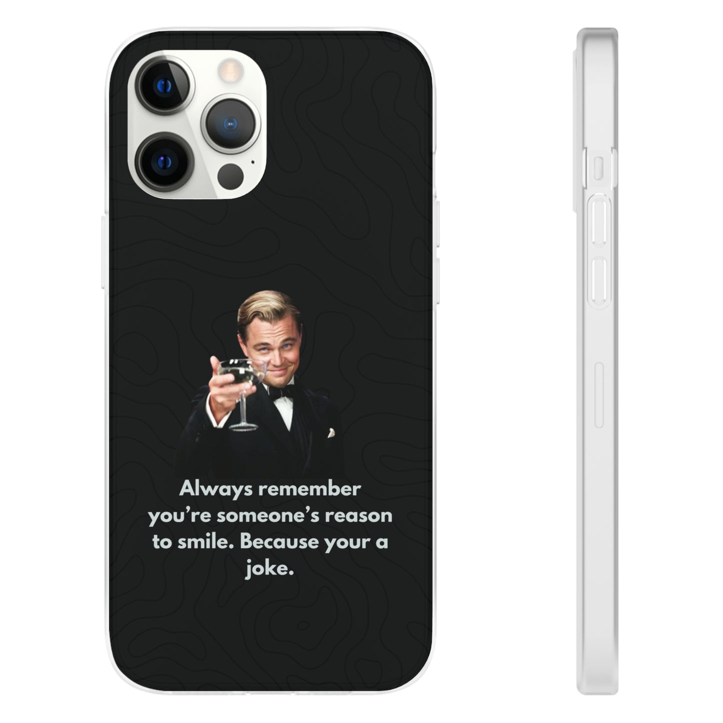 "Always remember you're someone's reason to smile" High Quality Phone Case