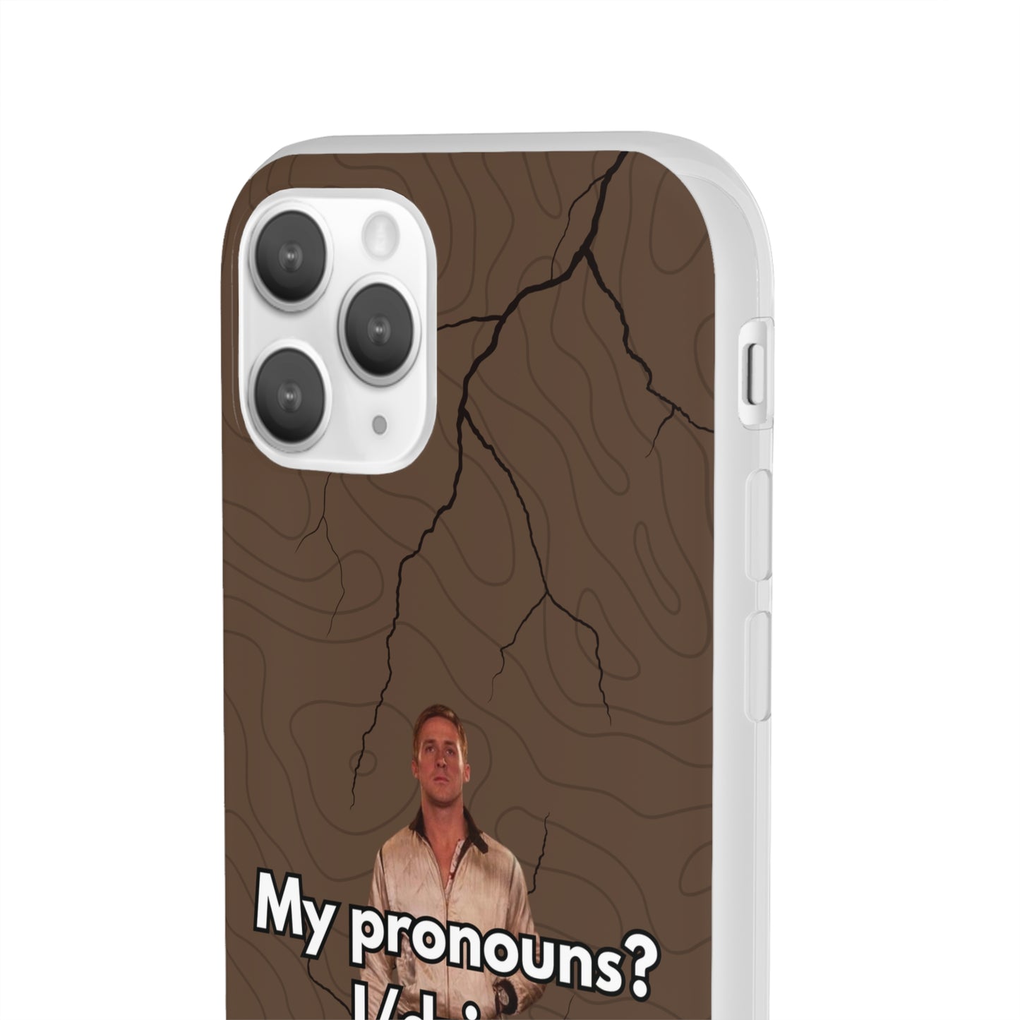 "My pronouns? I/drive" High Quality Phone Case