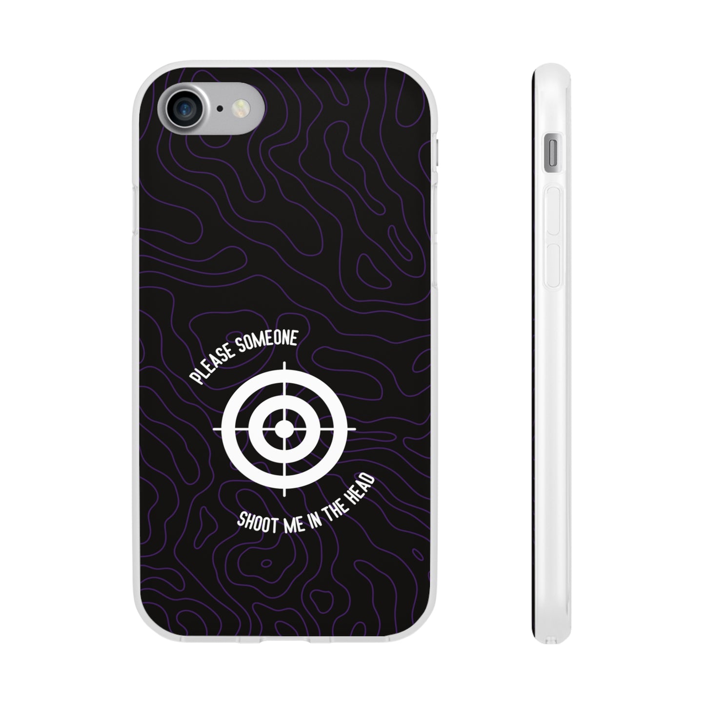 "Please someone, shoot me in the head" High Quality Phone Case