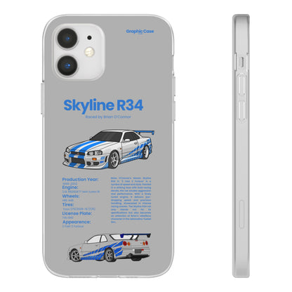 "Skyline R34" High Quality Phone Cases