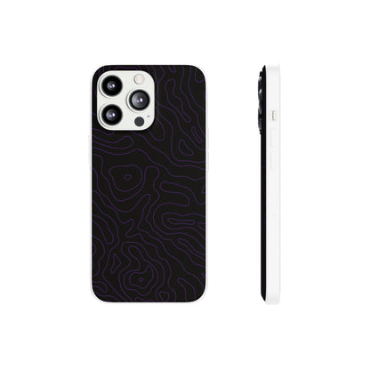 "Purple Topography" High Quality Phone Case