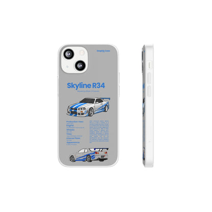 "Skyline R34" High Quality Phone Cases