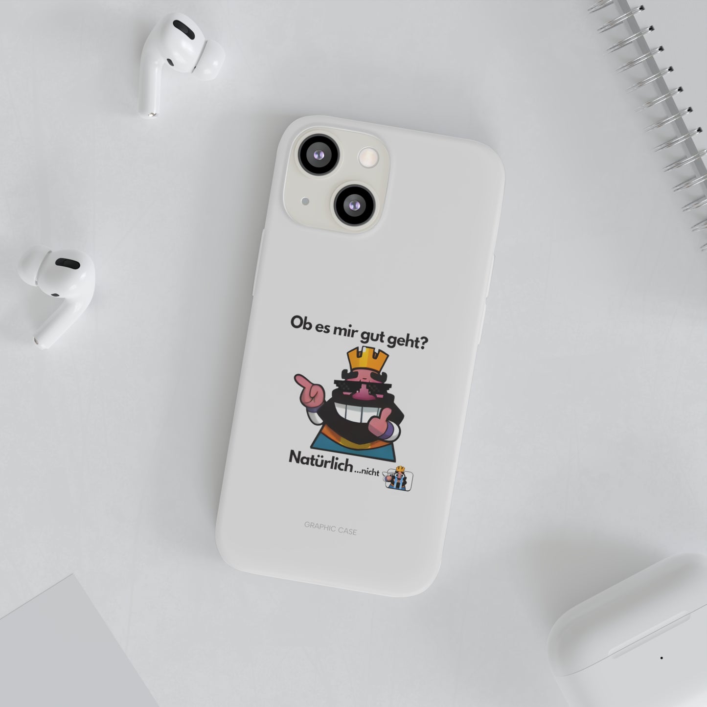 "Ob es mir gut geht? Natürlich... nicht" High Quality Phone Case