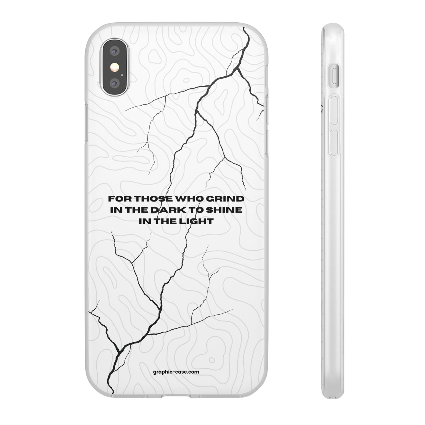 "For those who grind in the dark to shine in the light" High Quality Phone Cases