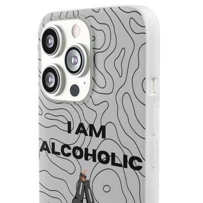 "I am alcoholic" High Quality Phone Case