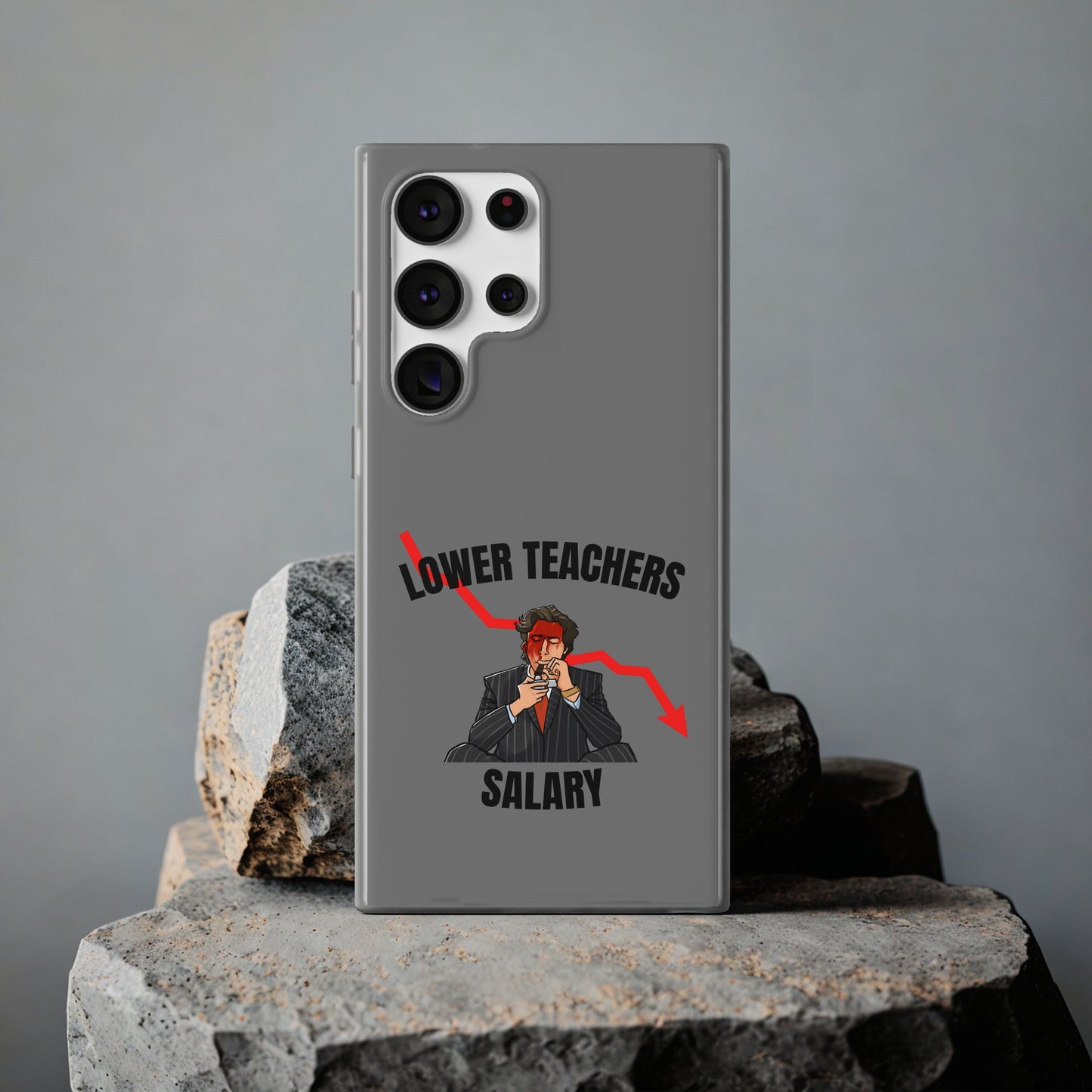 "Lower teachers salary" High Quality Phone Case