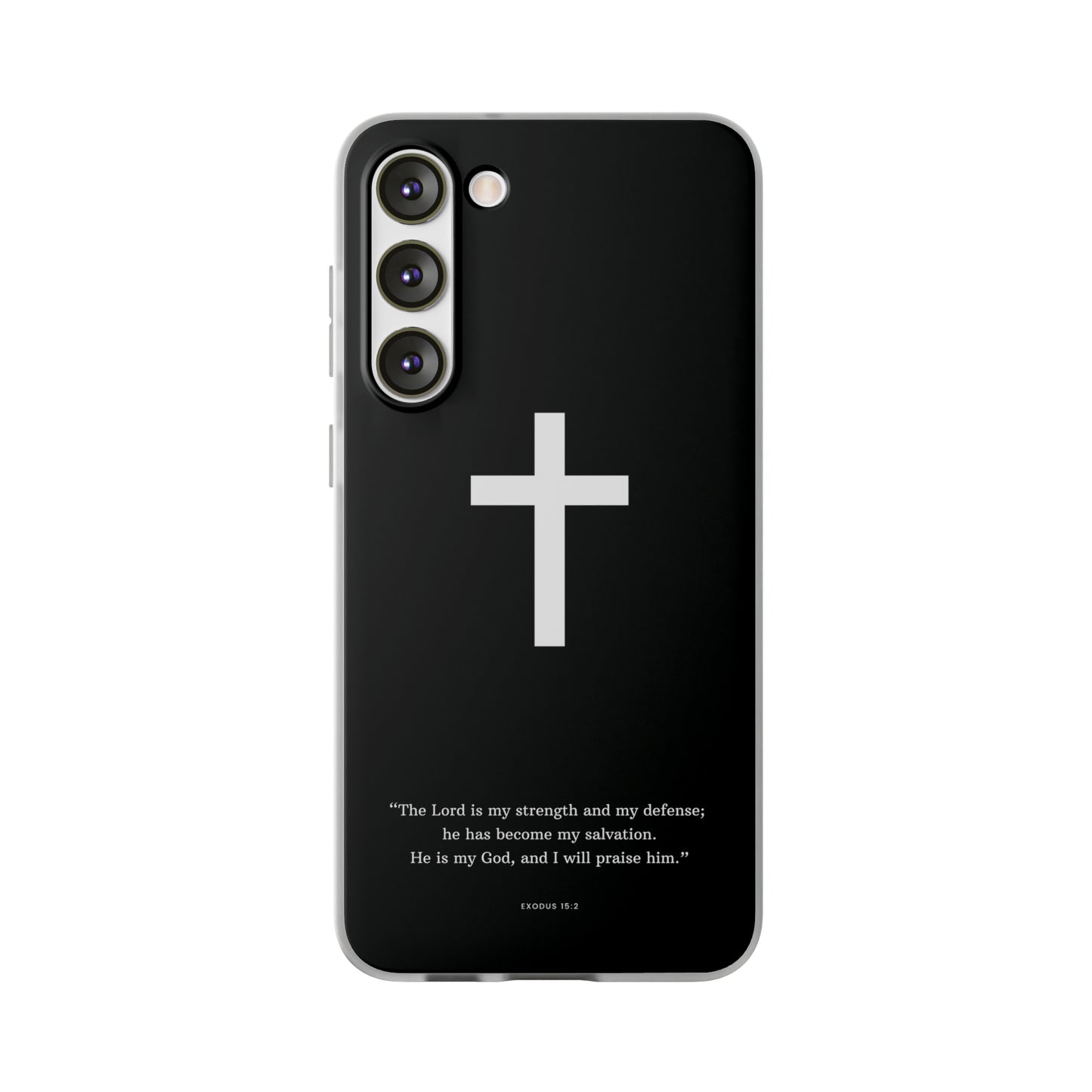 "Exodus 15:2 black edition" High Quality Phone Case