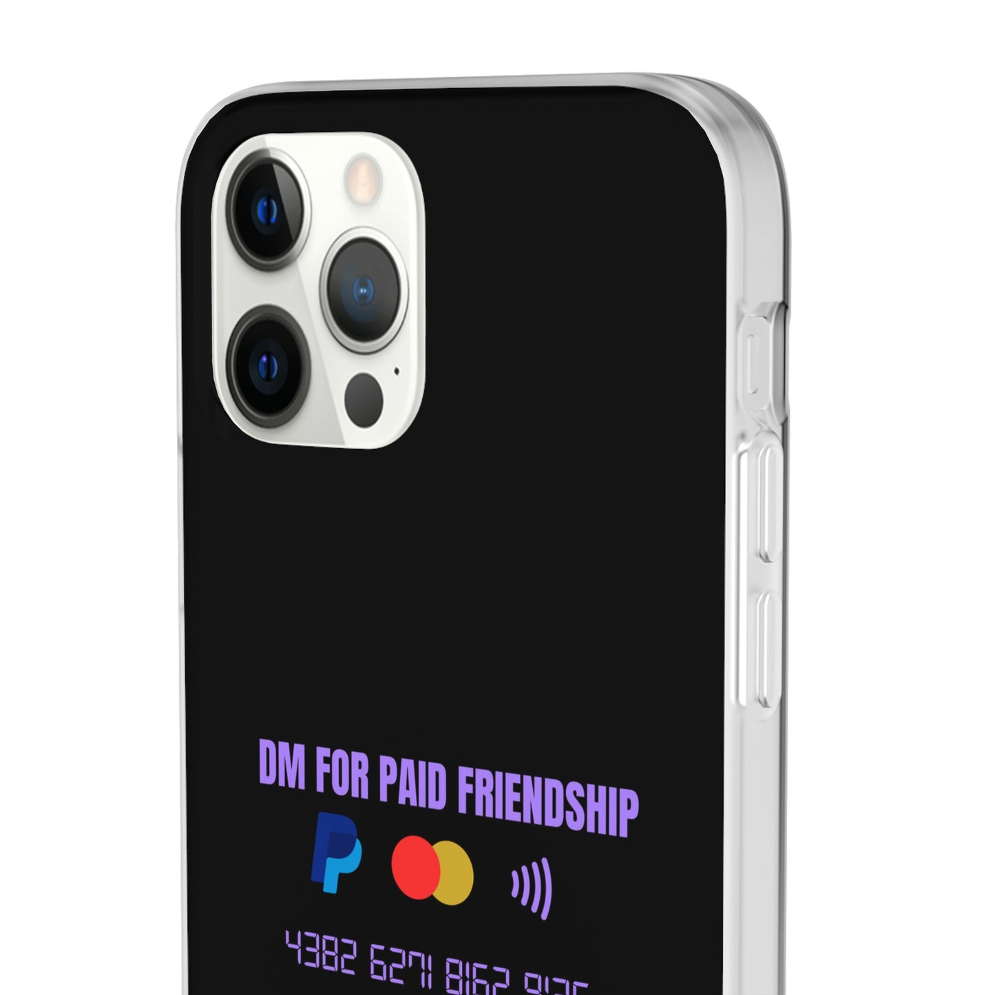 "DM for paid friendship" High Quality Phone Case