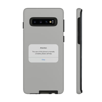 "Attention Notification" Premium Quality Phone Case