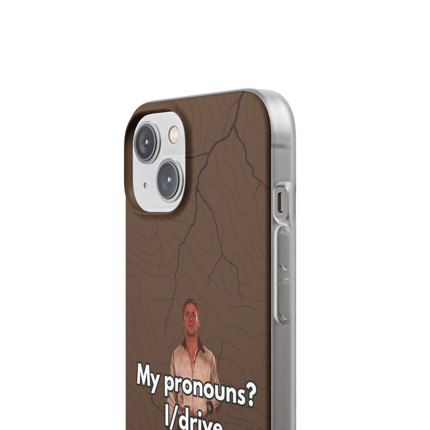 "My pronouns? I/drive" High Quality Phone Case