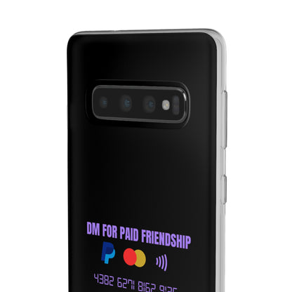 "DM for paid friendship" High Quality Phone Case