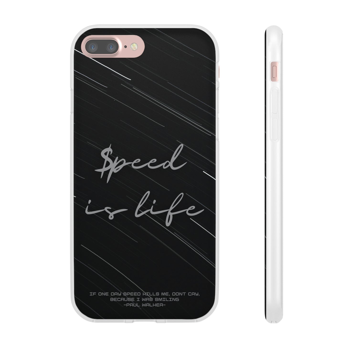 "Speed is life" High Quality Phone Case