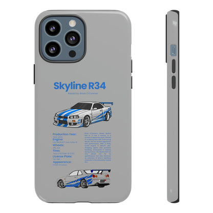 "Skyline R34" Premium Quality Phone Case