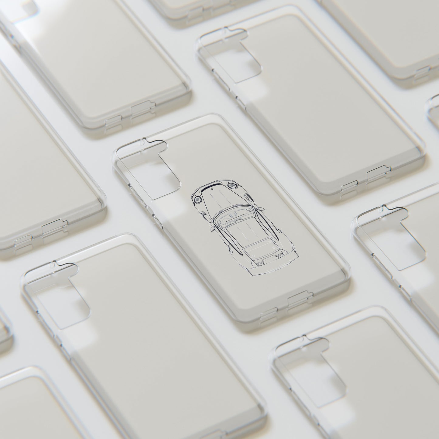 "Car Blueprint" High Quality Phone Case