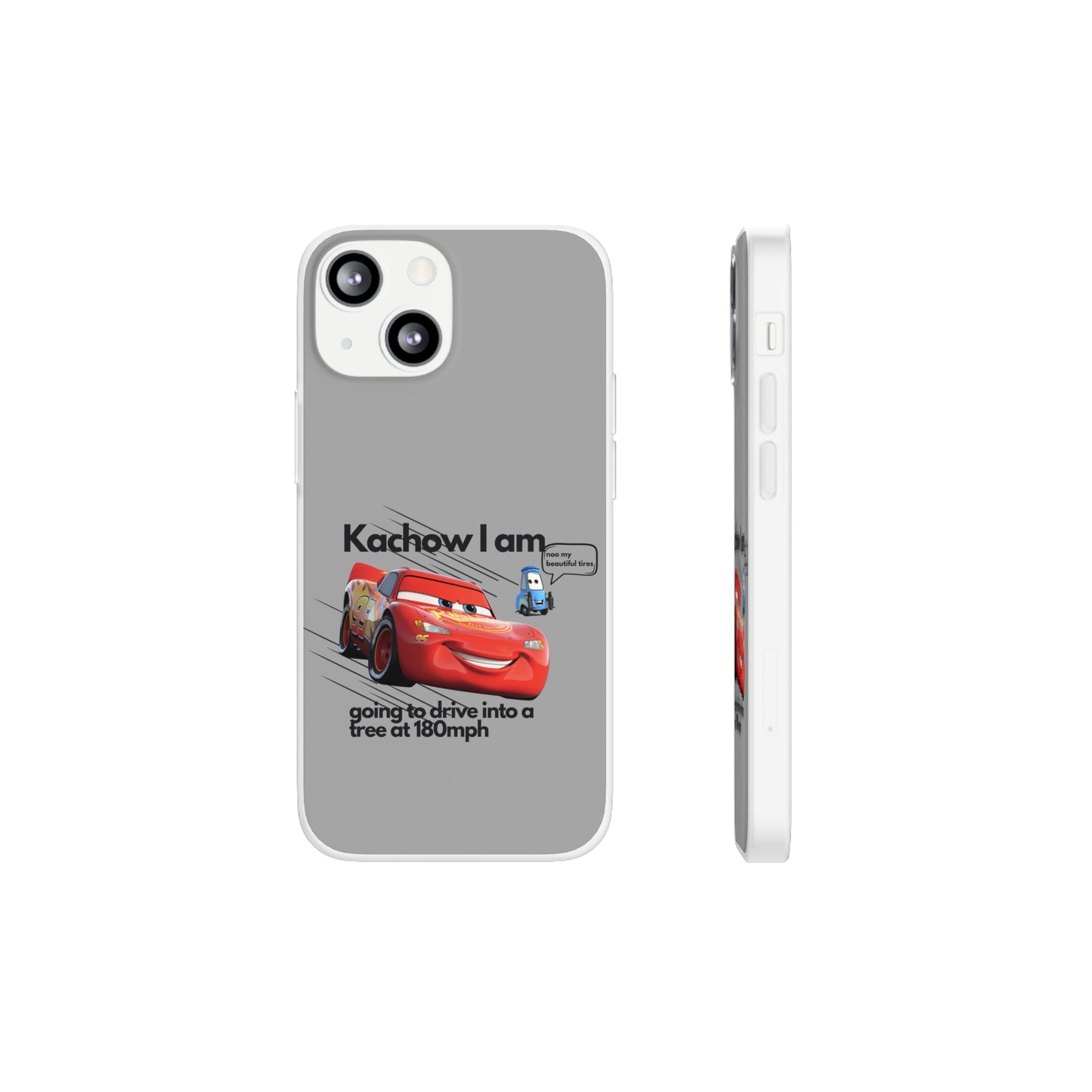 "Kachow into a tree" High Quality Phone Case