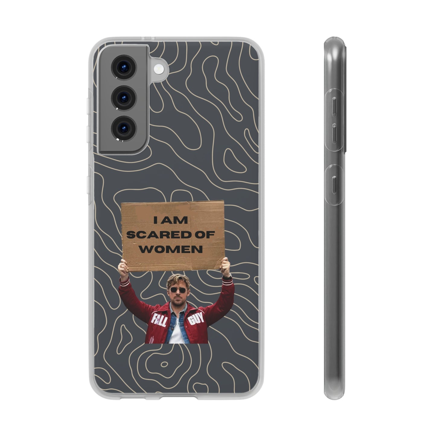 "I am scared of women" High Quality Phone Case