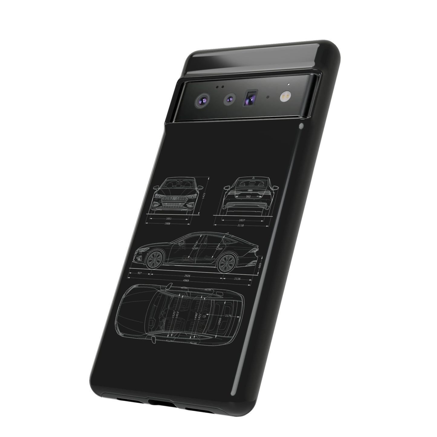 "Car Blueprint RS7" Premium Quality Phone Case