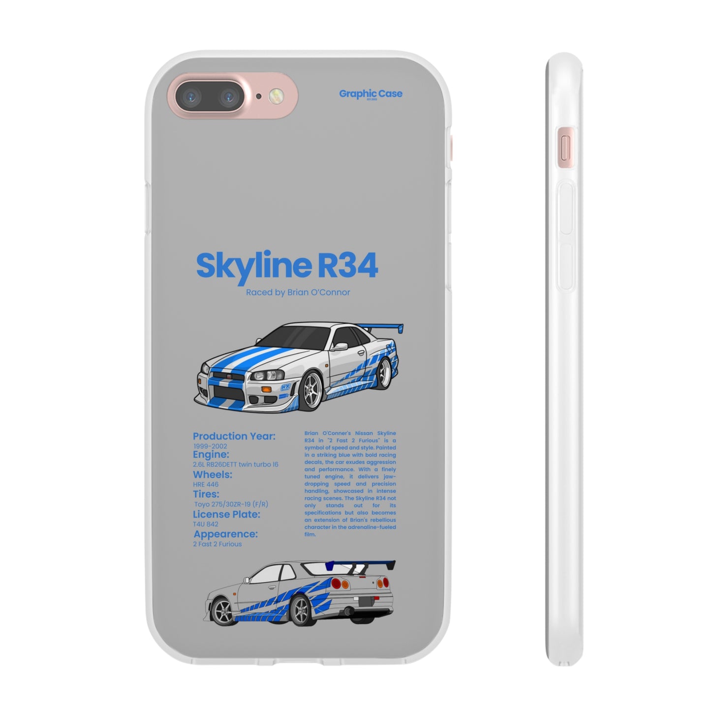 "Skyline R34" High Quality Phone Cases