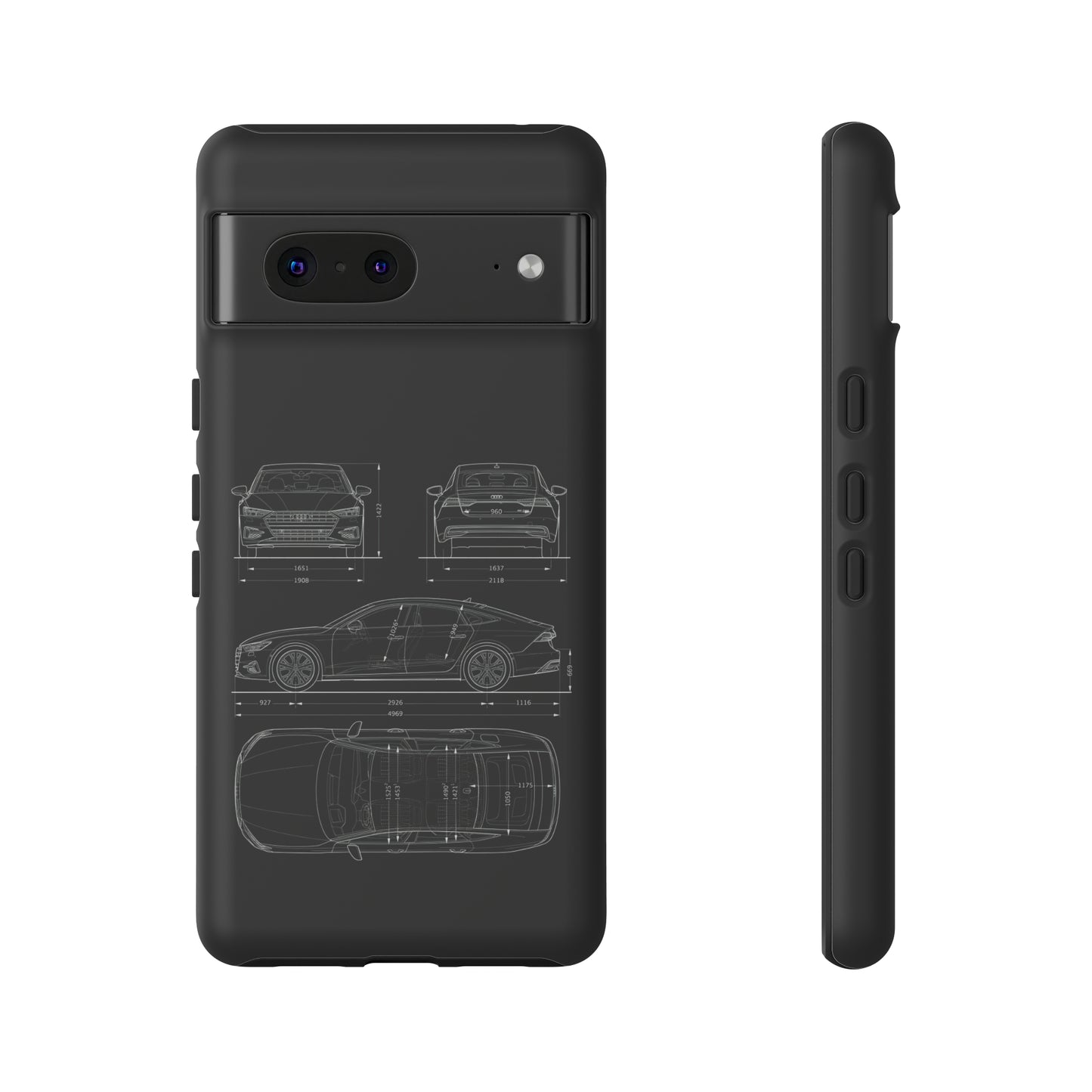 "Car Blueprint RS7" Premium Quality Phone Case