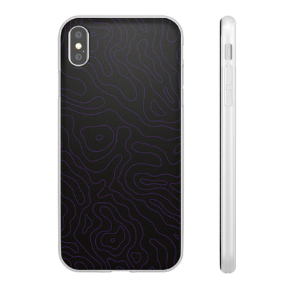 "Purple Topography" High Quality Phone Case