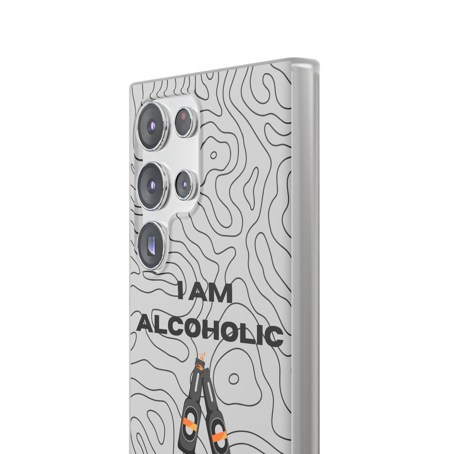 "I am alcoholic" High Quality Phone Case