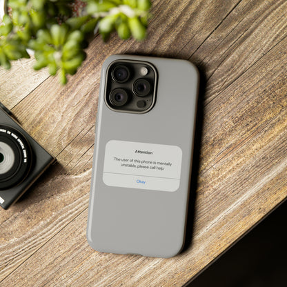 "Attention Notification" Premium Quality Phone Case