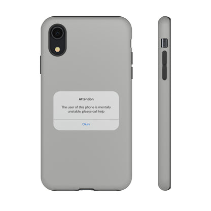 "Attention Notification" Premium Quality Phone Case