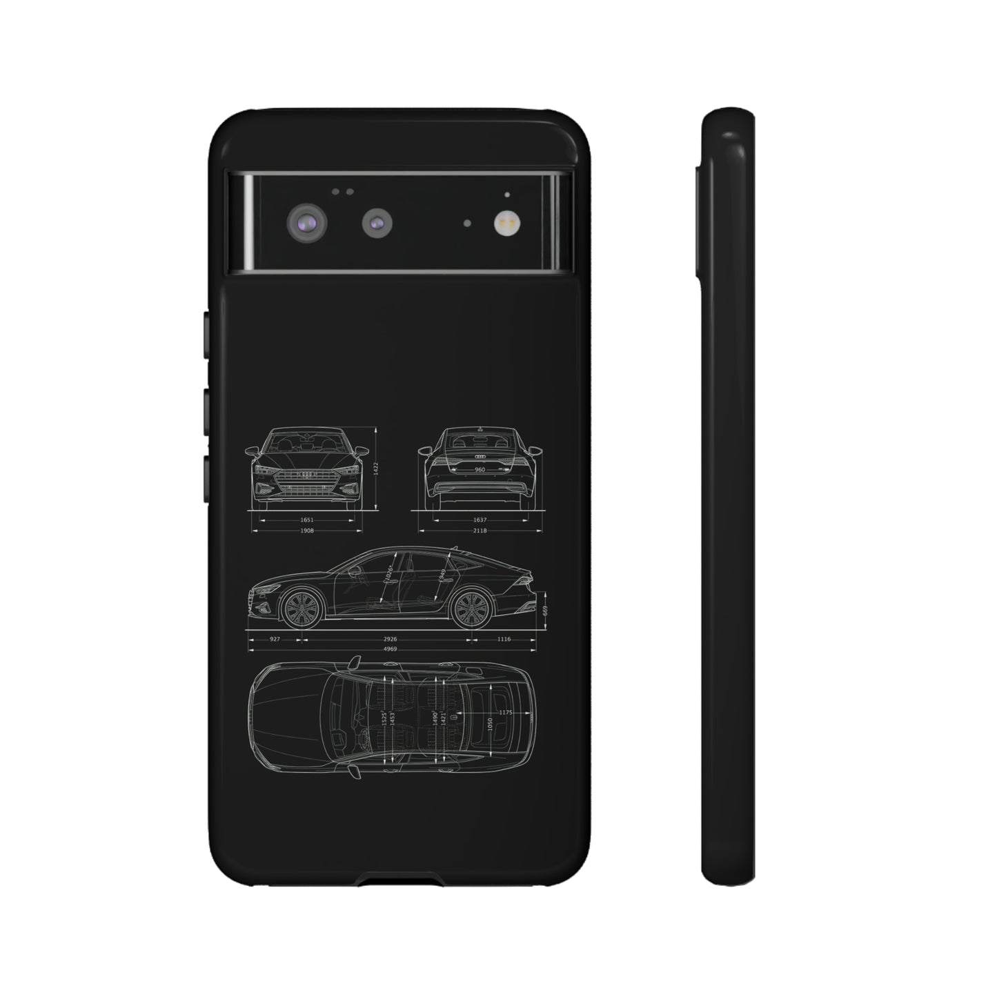 "Car Blueprint RS7" Premium Quality Phone Case