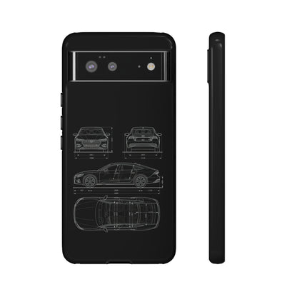 "Car Blueprint RS7" Premium Quality Phone Case