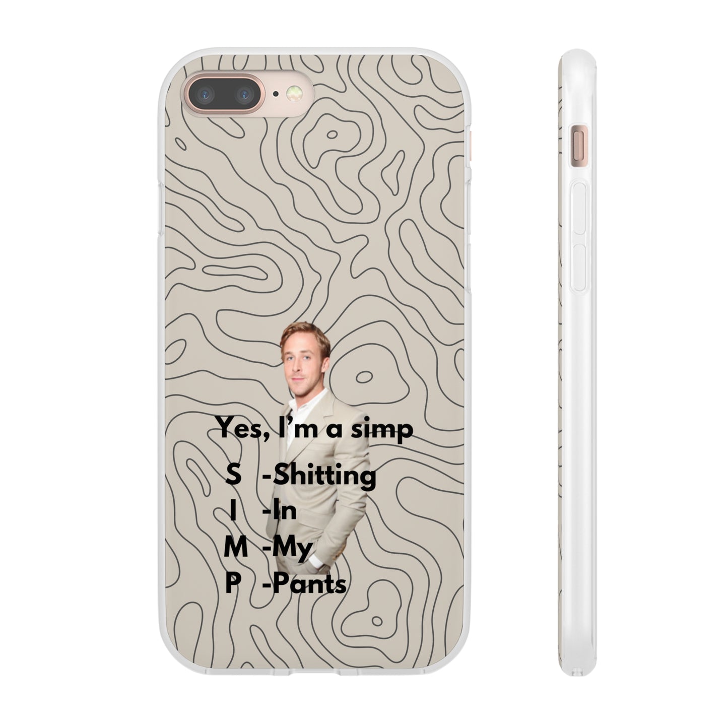 "Yes, I'm a simp" High Quality Phone Case