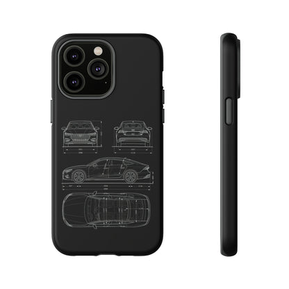 "Car Blueprint RS7" Premium Quality Phone Case