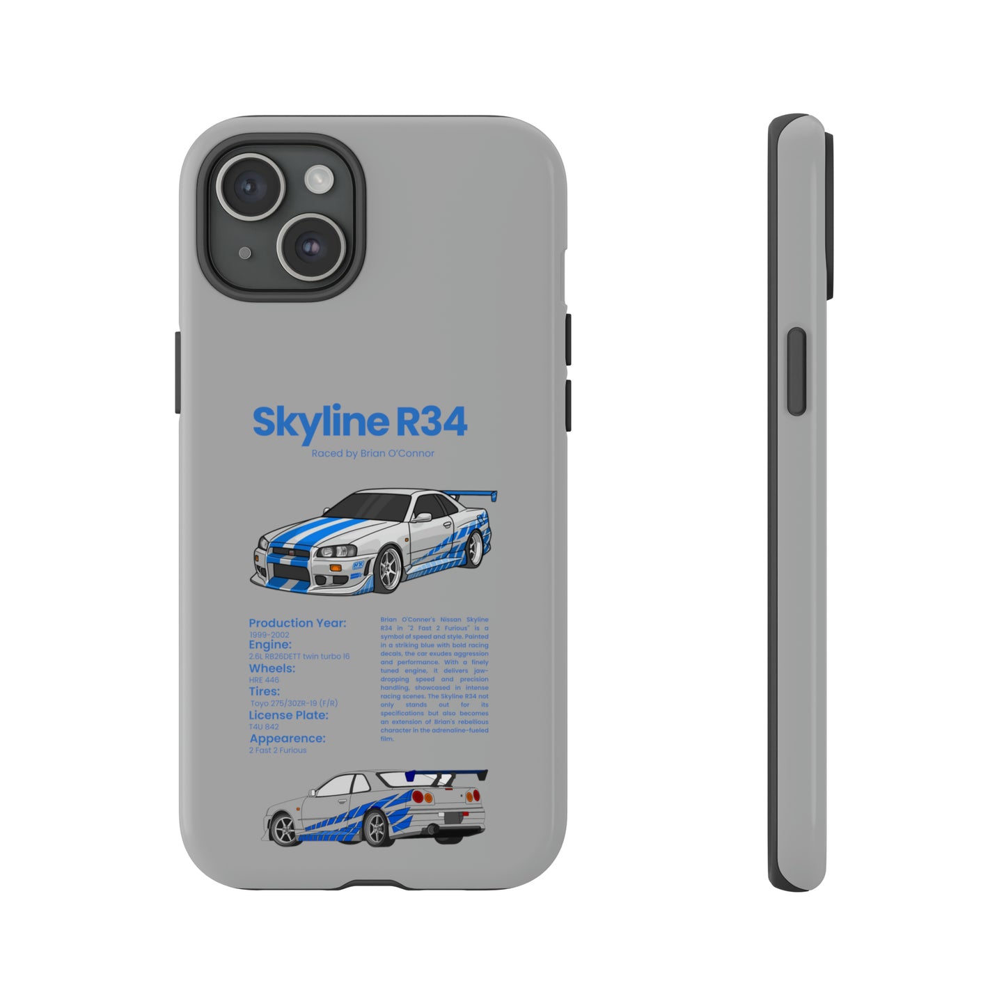 "Skyline R34" Premium Quality Phone Case