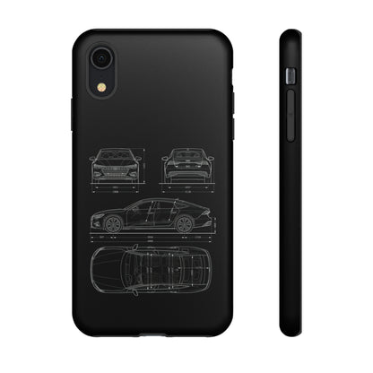 "Car Blueprint RS7" Premium Quality Phone Case