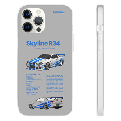 "Skyline R34" High Quality Phone Cases