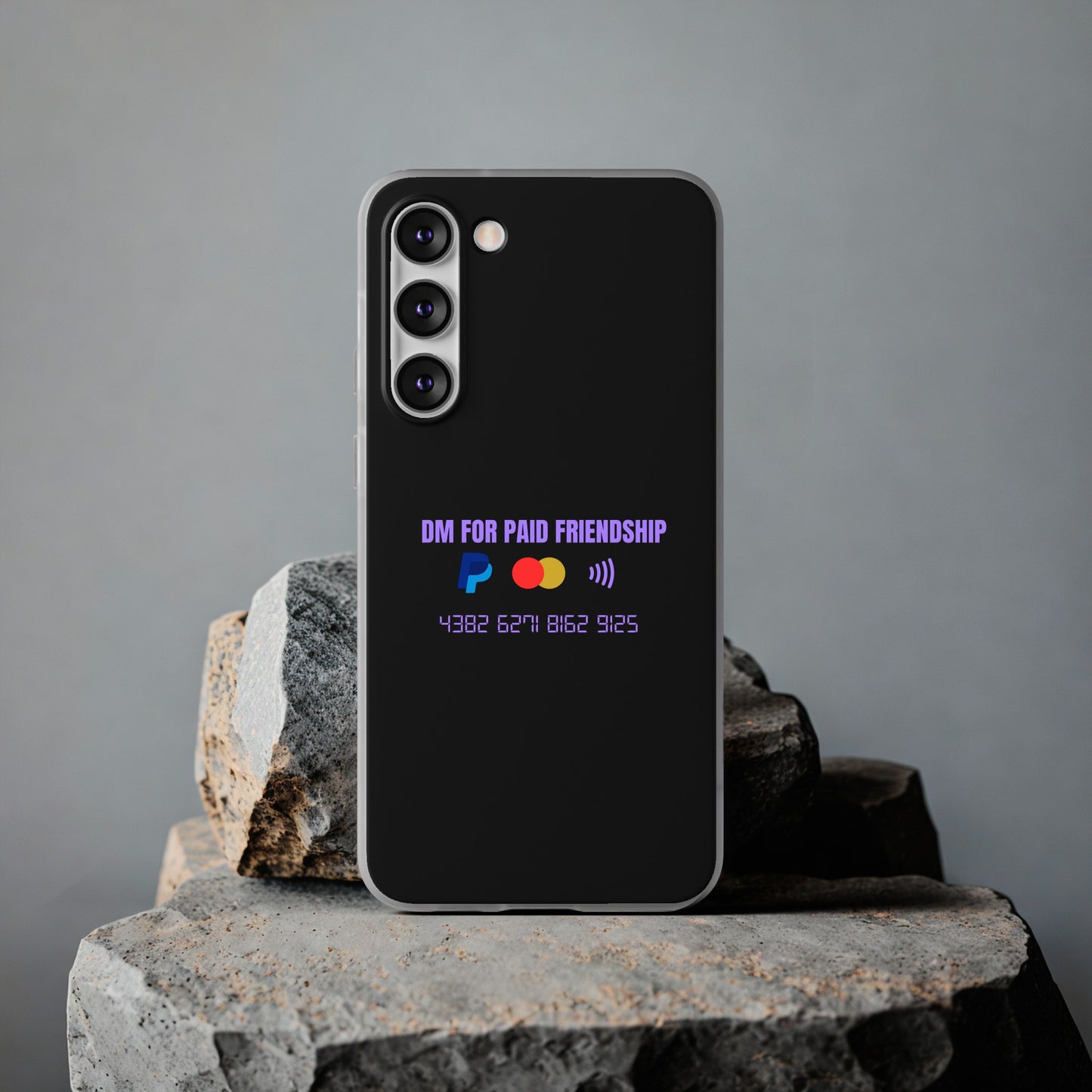 "DM for paid friendship" High Quality Phone Case