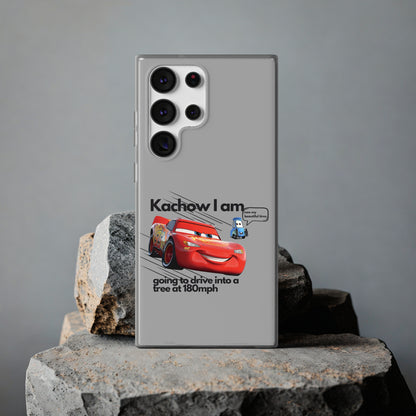 "Kachow into a tree" High Quality Phone Case