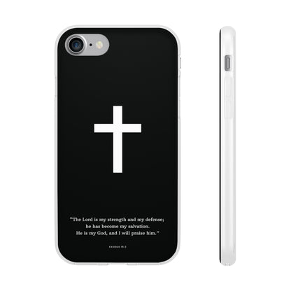 "Exodus 15:2 black edition" High Quality Phone Case