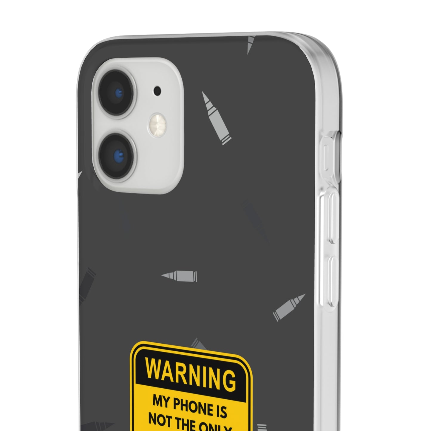 "Warning, my phone is not the only thing in my pocket" High Quality Phone Case