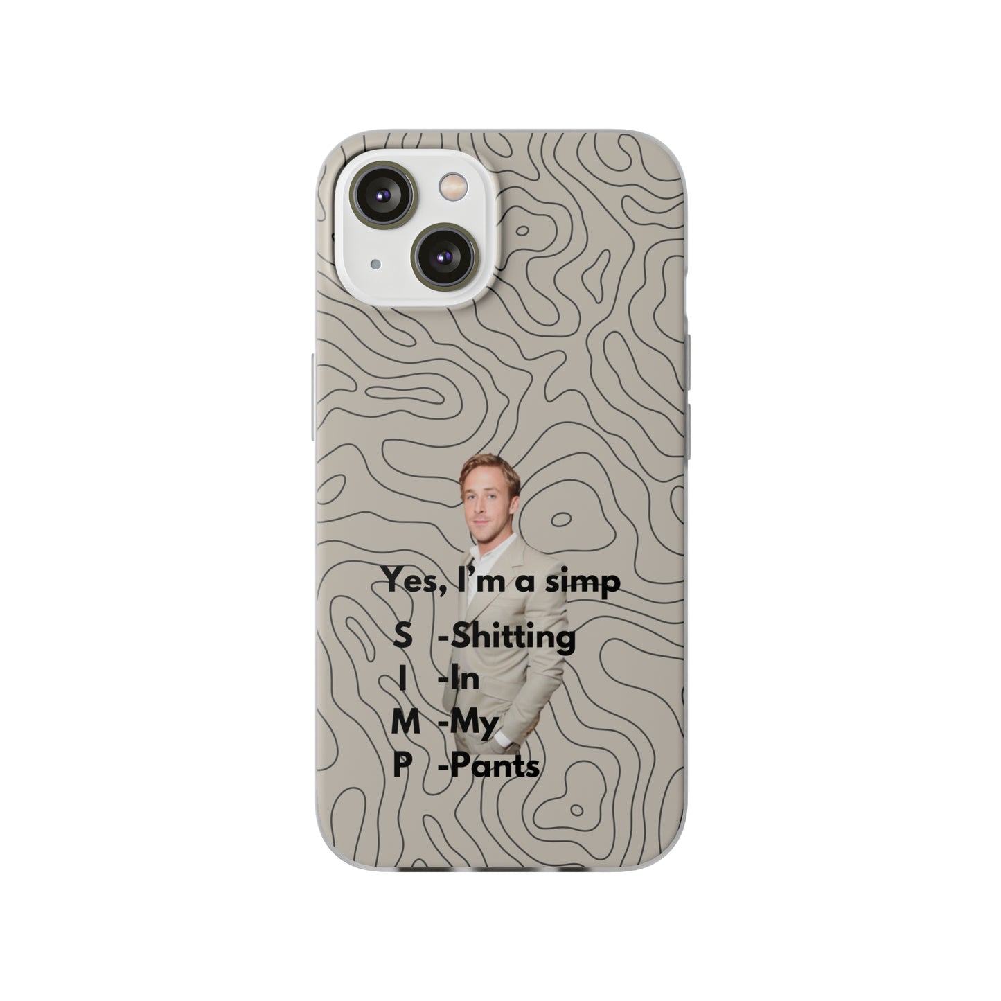 "Yes, I'm a simp" High Quality Phone Case