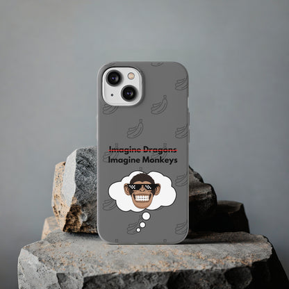 "Imagine Monkeys" High Quality Phone Case