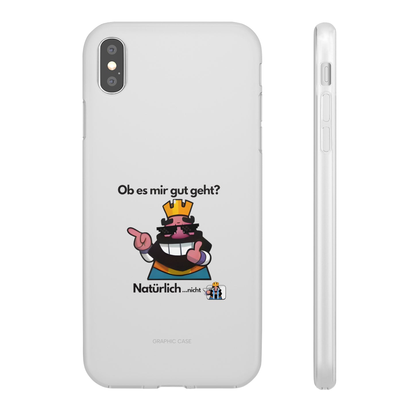 "Ob es mir gut geht? Natürlich... nicht" High Quality Phone Case