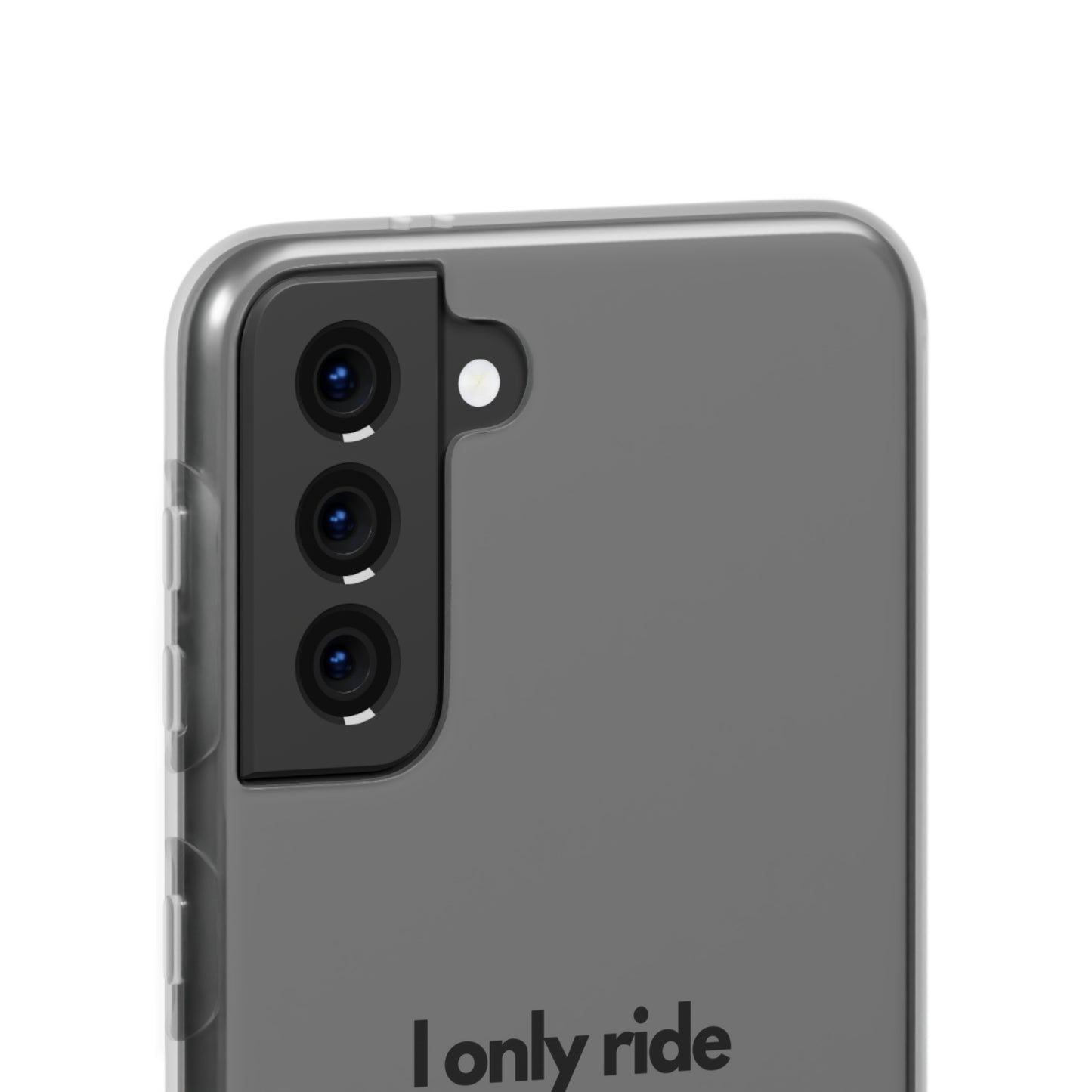 "I only ride where my life is at risk" High Quality Phone Case