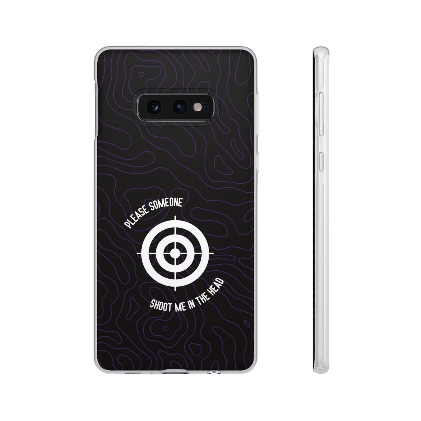 "Please someone, shoot me in the head" High Quality Phone Case