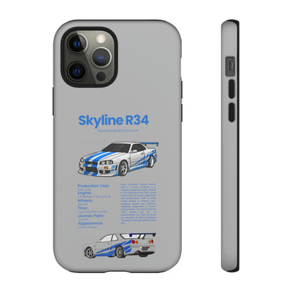 "Skyline R34" Premium Quality Phone Case