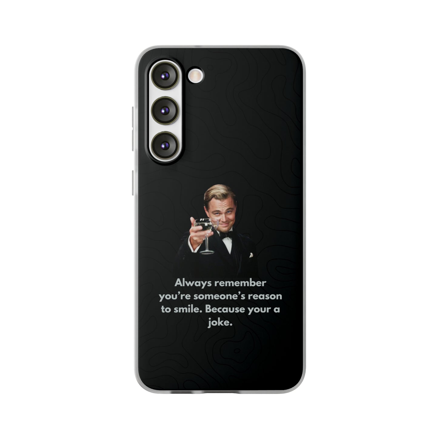 "Always remember you're someone's reason to smile" High Quality Phone Case