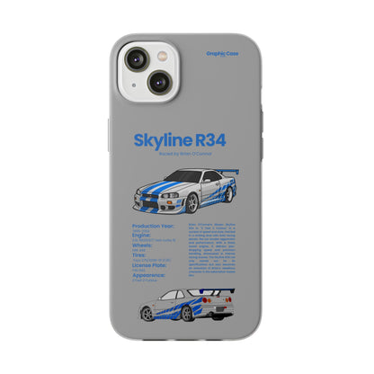 "Skyline R34" High Quality Phone Cases