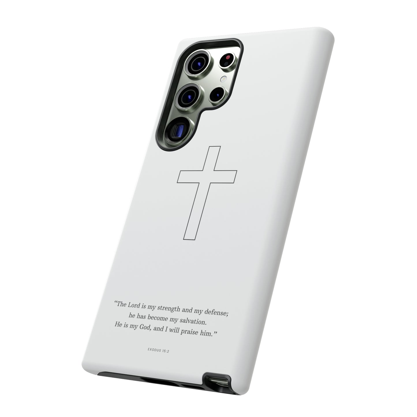 "Exodus 15:2" Premium Quality Phone Case