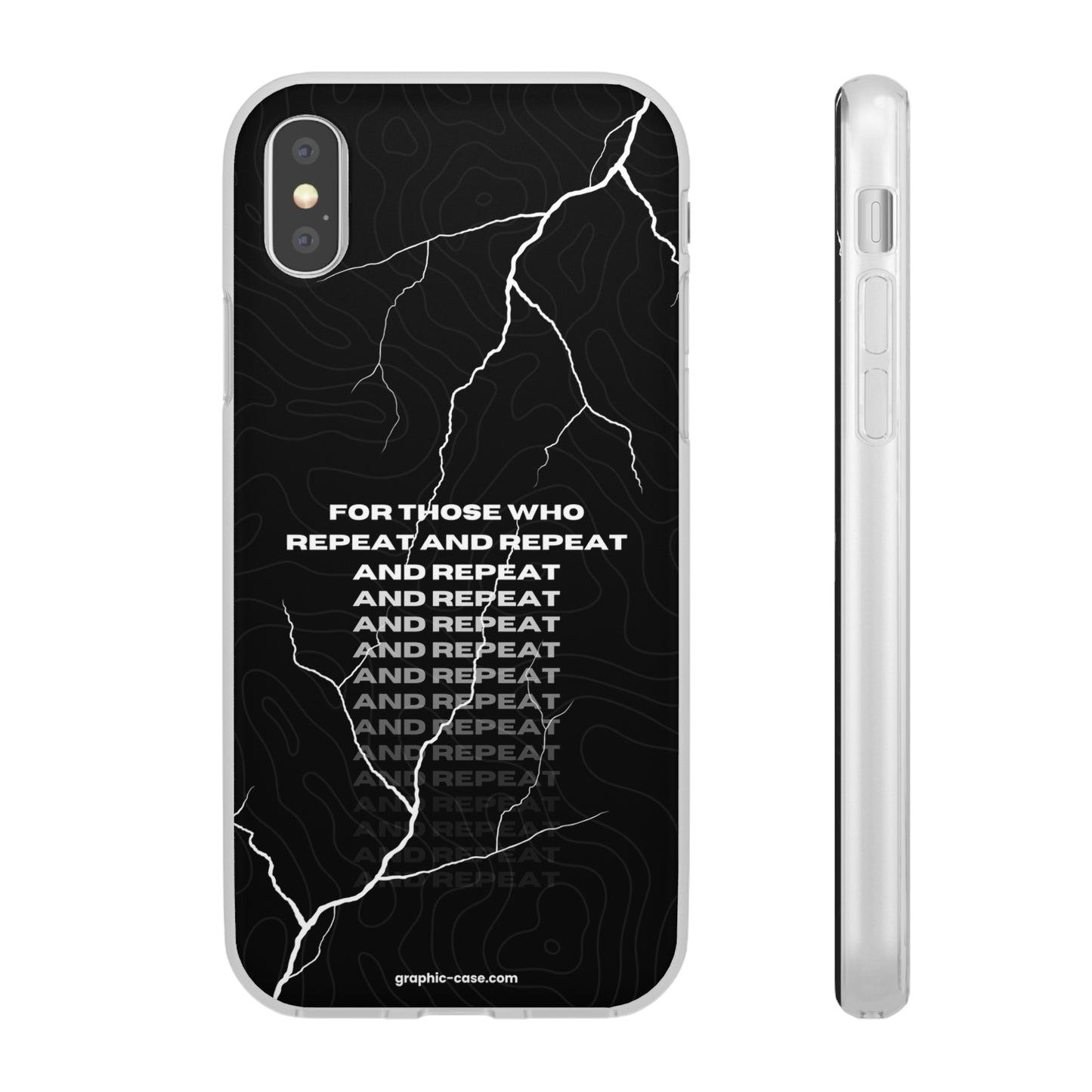 "For those who repeat and repeat..." High Quality Phone Case