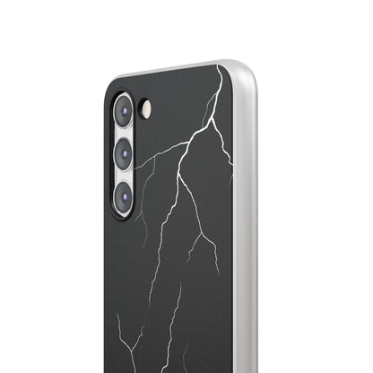 "Lightning and Topography Black" High Quality Phone Case